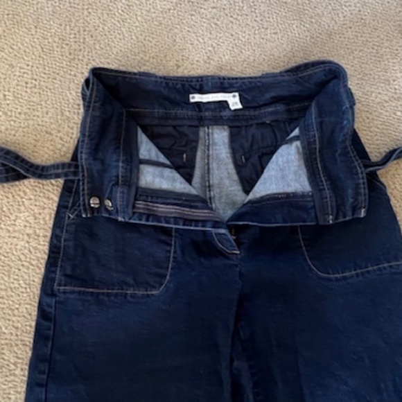 Chelsea & Violet Denim Crop Jeans with Tie Belt Women's Size 29 - Picture 3 of 7